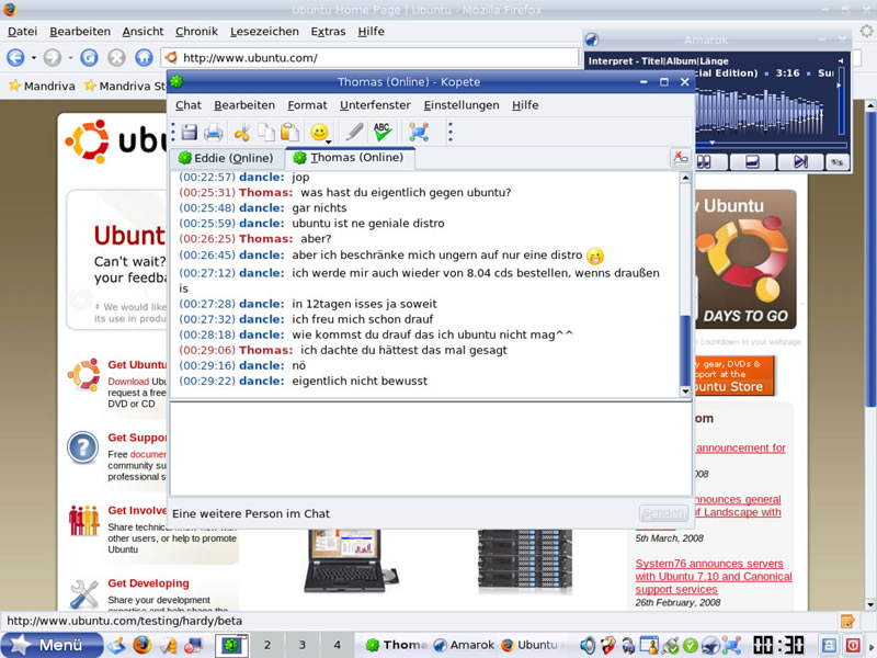 KDE Desktop - Mandriva 2008