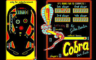 Screenshot of Cobra Pinball