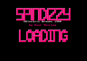 The title screen of Spindizzy