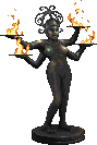 woman statue animations