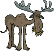 reindeer eating animation