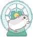 hamster on wheel animation