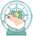 hamster on wheel animation