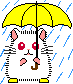 hamster in rain  animation