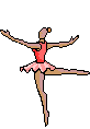 twirling ballet dancer animation