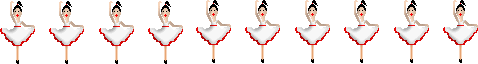 line of ballet dancers animation