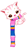 cat with a scarf animation