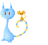 blue cat and mouse animation