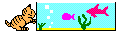 catand fish tank animation