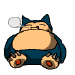 fat cat asleep animation