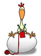 knitting chicken animation