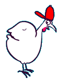 white hen animation
