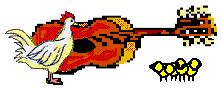 chicken with guitar animation