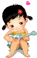  little girl playing guitar animations