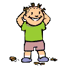 boy cutting his hair  animations