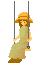 girl swinging  animations
