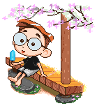 boy licking a lolly animations