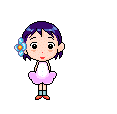 girl watering a plant  animations