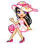girl in pink  animations