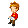  little boy reading animations