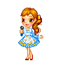 little girl singing  animations
