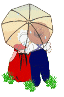 boy and girl with= an umberella  animations