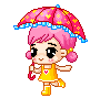 girl with umberella  animations