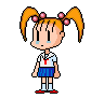  little girl with pigtails animations