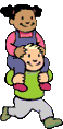 boy carrying a girl  animations