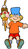 boy with an ice cream  animations