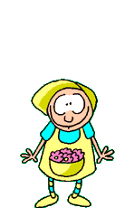 girl with flowers  animations