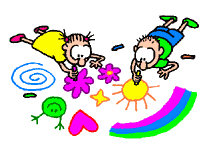 boy and girl colouring  animations