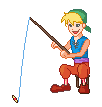 elf fishing  animations