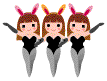  bunny girl dancers animation