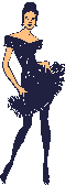 dancer in black dress  animation
