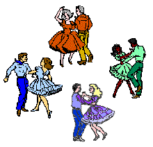 Rock and Roll Group of Dancers animation