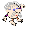 old man dancing  animation