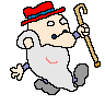 old man dancing  animation