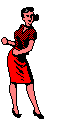 lady dancing  animation