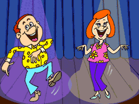 two dancers  animation