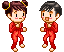 two dancers  animation