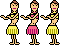 hula hula dancing  animation