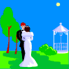 Couple Moon Light Dancing  animation