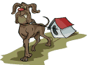 dog and kennel animations