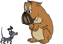 frightened dog animations