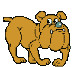 dog with muscles animations