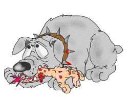 dog with arm animations