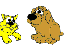 dog eating a cat animations