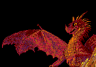 red dragon and heart  animation
