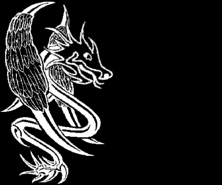 black and white dragon animation